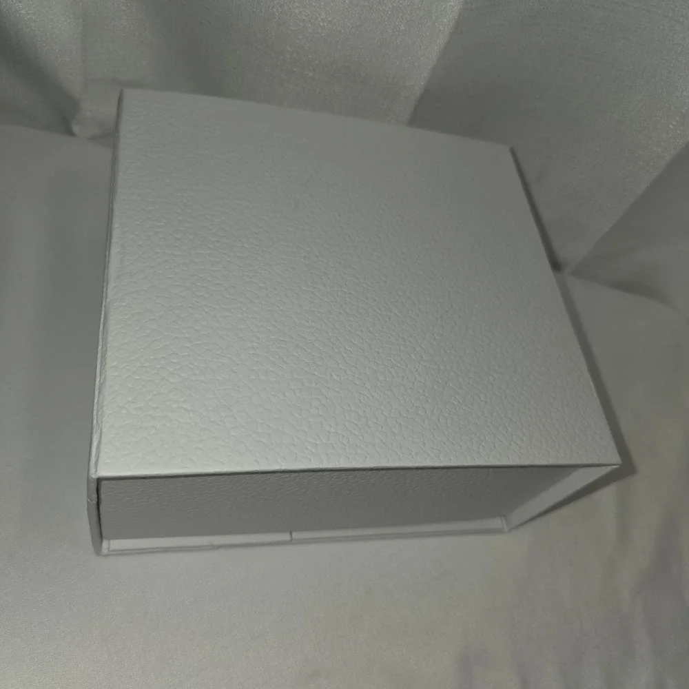 Dior White Textured Magnetic Gift‎ Box Gold Logo Large Storage Box